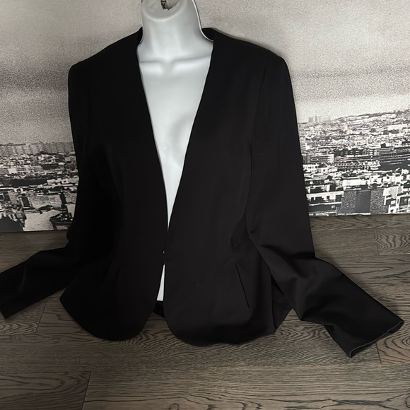 Rickis Black Tailored fully lined  Notched collar blazer Sz Large - Picture 3 of 16